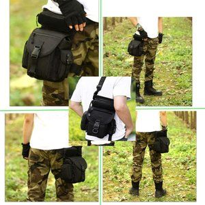 Tactical Drop Leg Pouch Bag Thigh Bag Pack Military Waist Bag Pack For M…